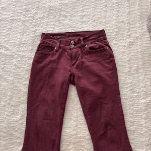 Arizona jeans mid to low rise flare leg